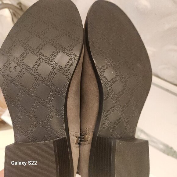 Vionic Joy Zadie Gray Suede Zip-Up Heeled Ankle Booties Boots Women's. Various - Picture 11 of 12